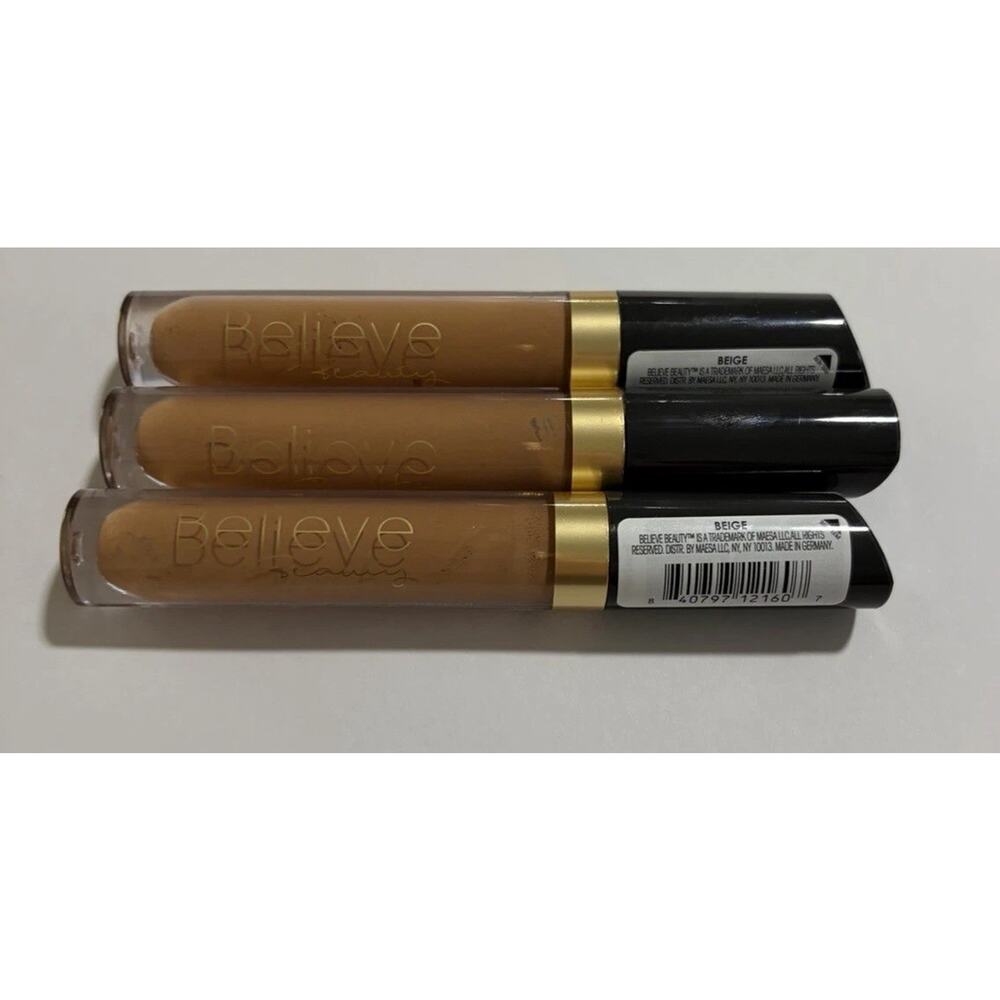 Believe Beauty You’re Covered Liquid Concealer Beige Lot of 3 Full Size 0.15oz